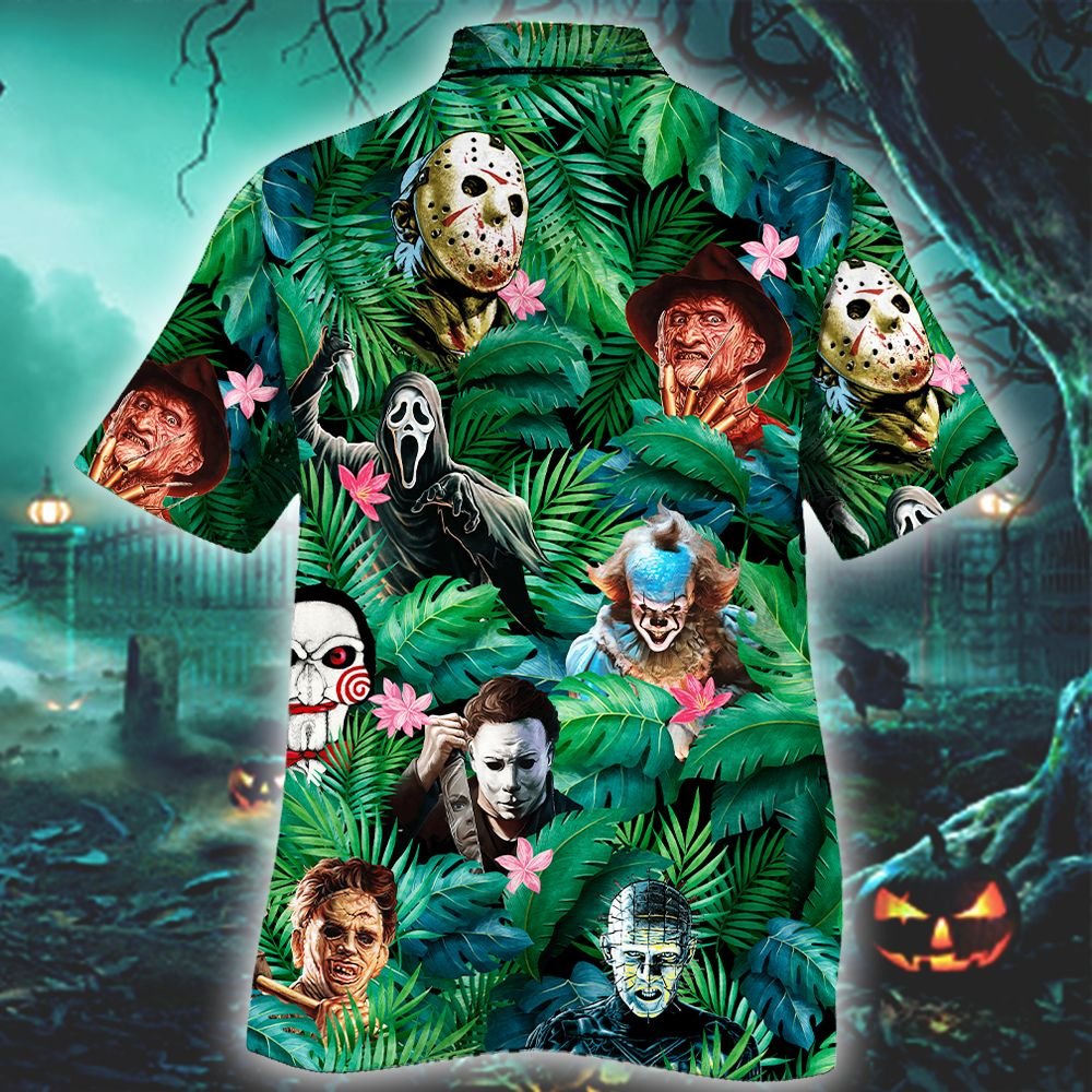 Horror Movies Characters Hawaiian Shirt