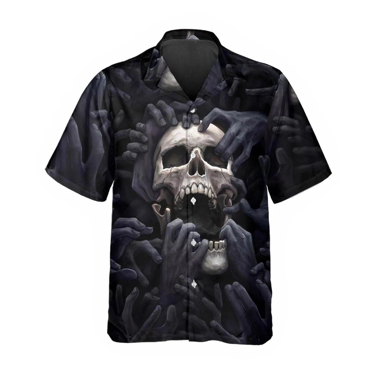 Horror Skull Nightmare Hawaiian Shirt – Best Clothing For You