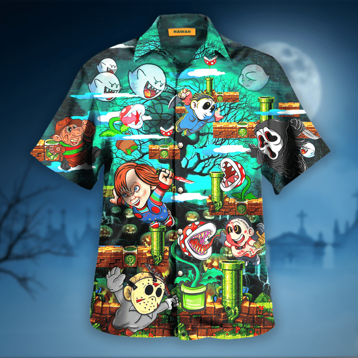 Horror Trick Or Treat Halloween Hawaiian Shirt- Limited Edition