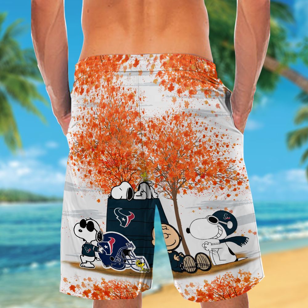 Houston Texans & Snoopy Hawaiian Shirt Hot Trendy Summer 2024