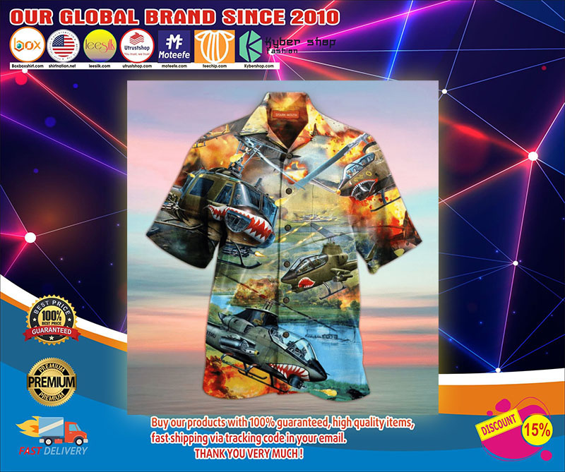 Huey Cobra Helicopter Remember The Days Hawaiian Shirt- Limited Edition