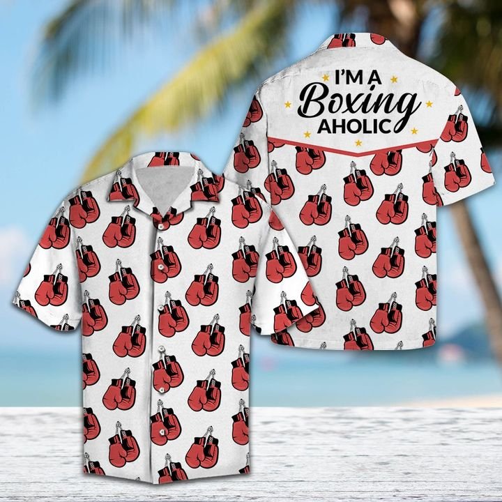 I Am A Boxing Aholic Hawaiian Shirt Summer Button Up