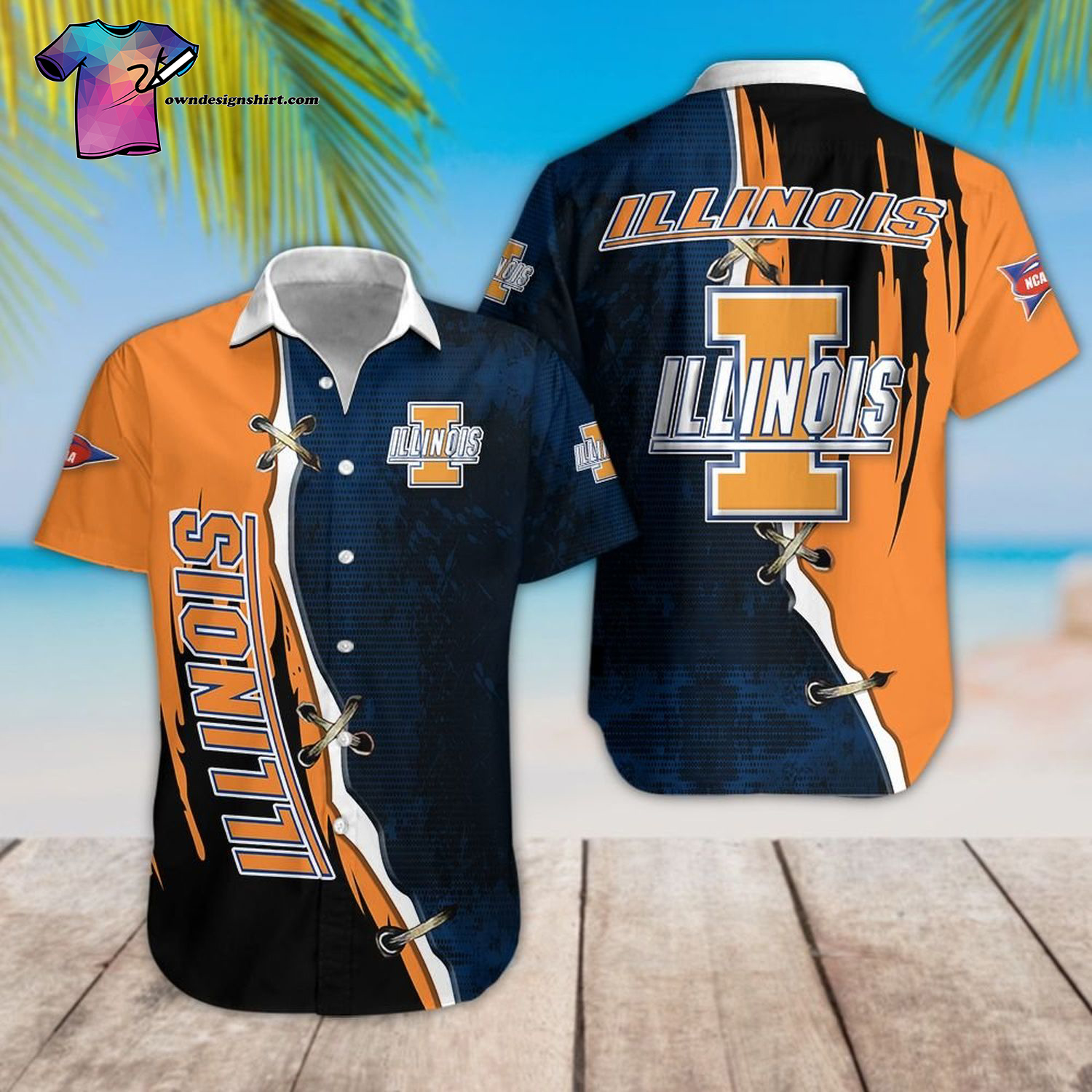 Illinois Fighting Illini Sport Team Hawaiian Shirt