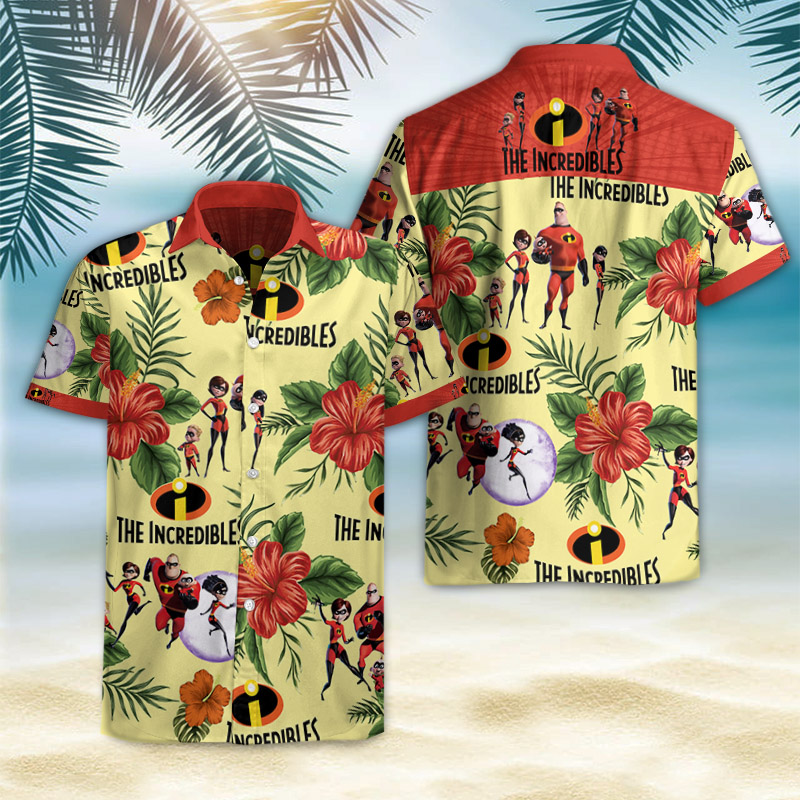 Incredibles Hawaiian Shirt Summer Button Up