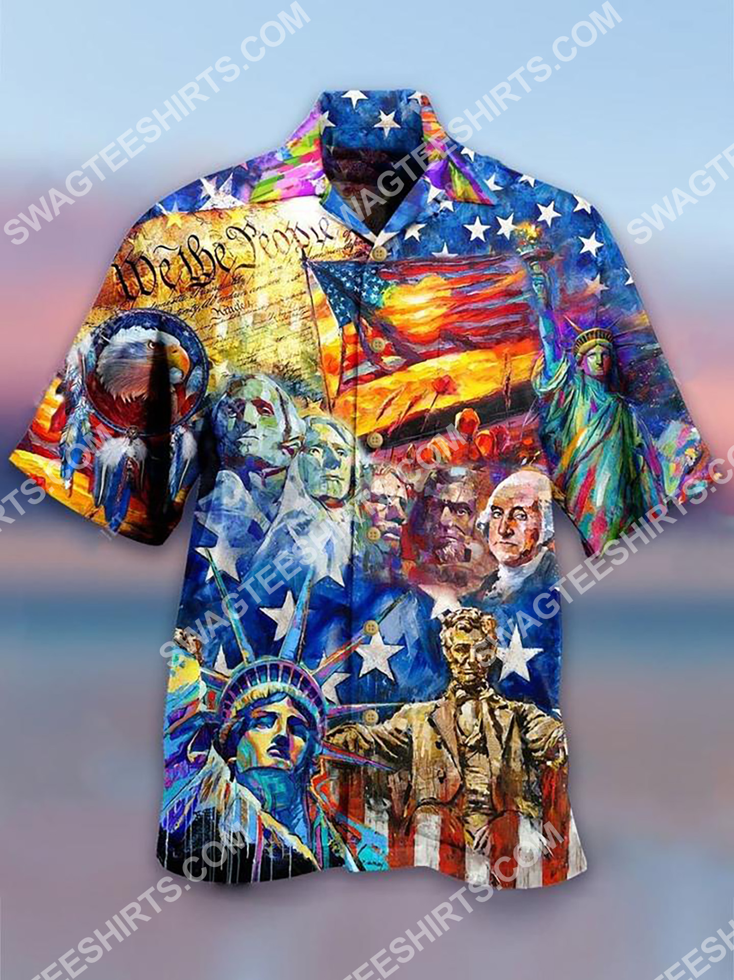 Independence Day All Over Printing Hawaiian Shirt