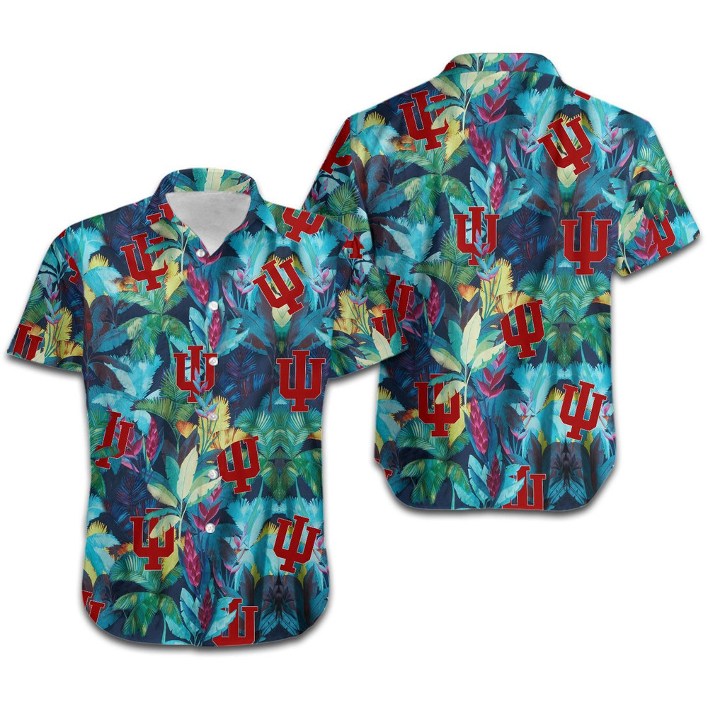 Indiana Hoosiers Floral Tropical Hawaiian Shirt Hot Trendy Summer 2024