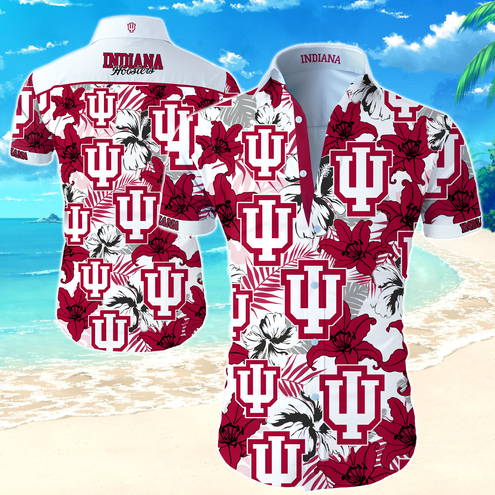 Indiana Hoosiers Hawaiian Shirt Summer Button Up