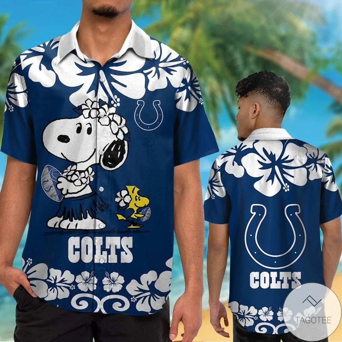 Indianapolis Colts & Snoopy Hawaiian Shirt