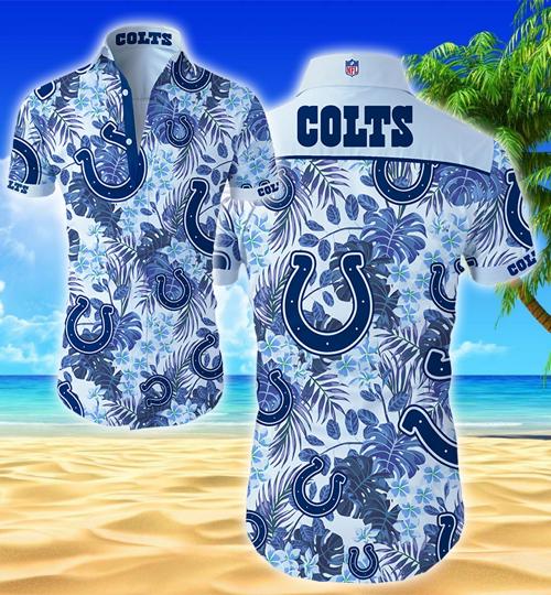 Indianapolis Colts Hawaiian Shirt Summer Button Up