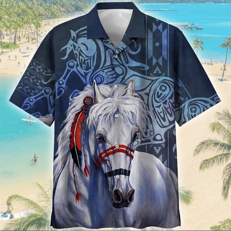 Indigenous Horse Hawaiian Shirt