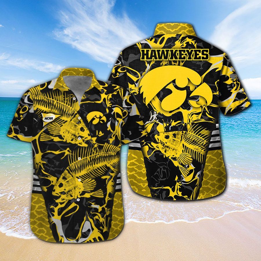 Iowa Hawkeyes Fishing Hawaiian Shirt Hot Trendy Summer 2024