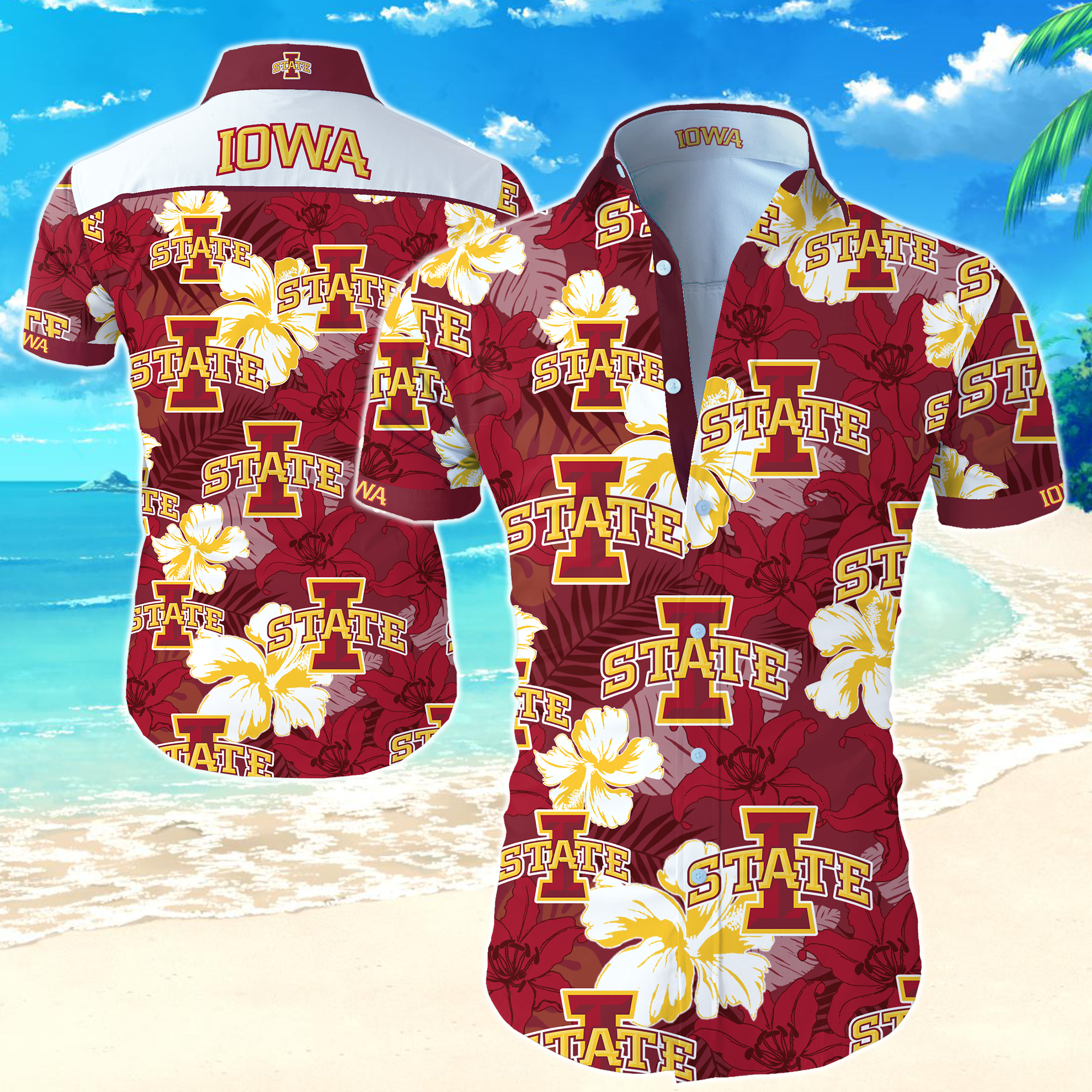 Iowa State Cyclones Hawaiian Shirt Summer Button Up