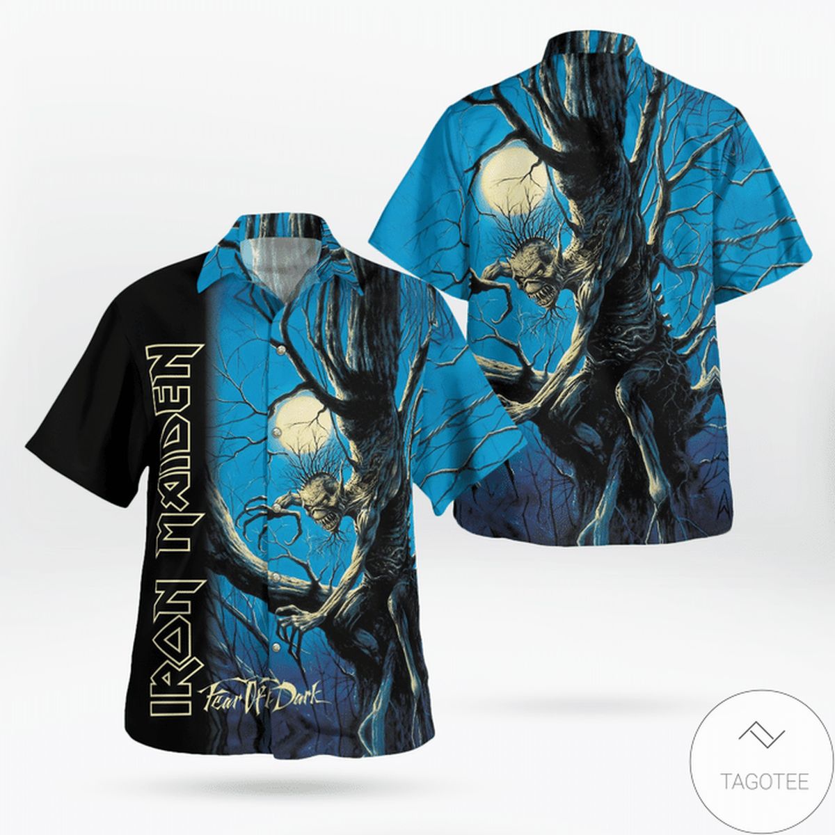 Iron Maiden Fear Of Dark Hawaiian Shirt