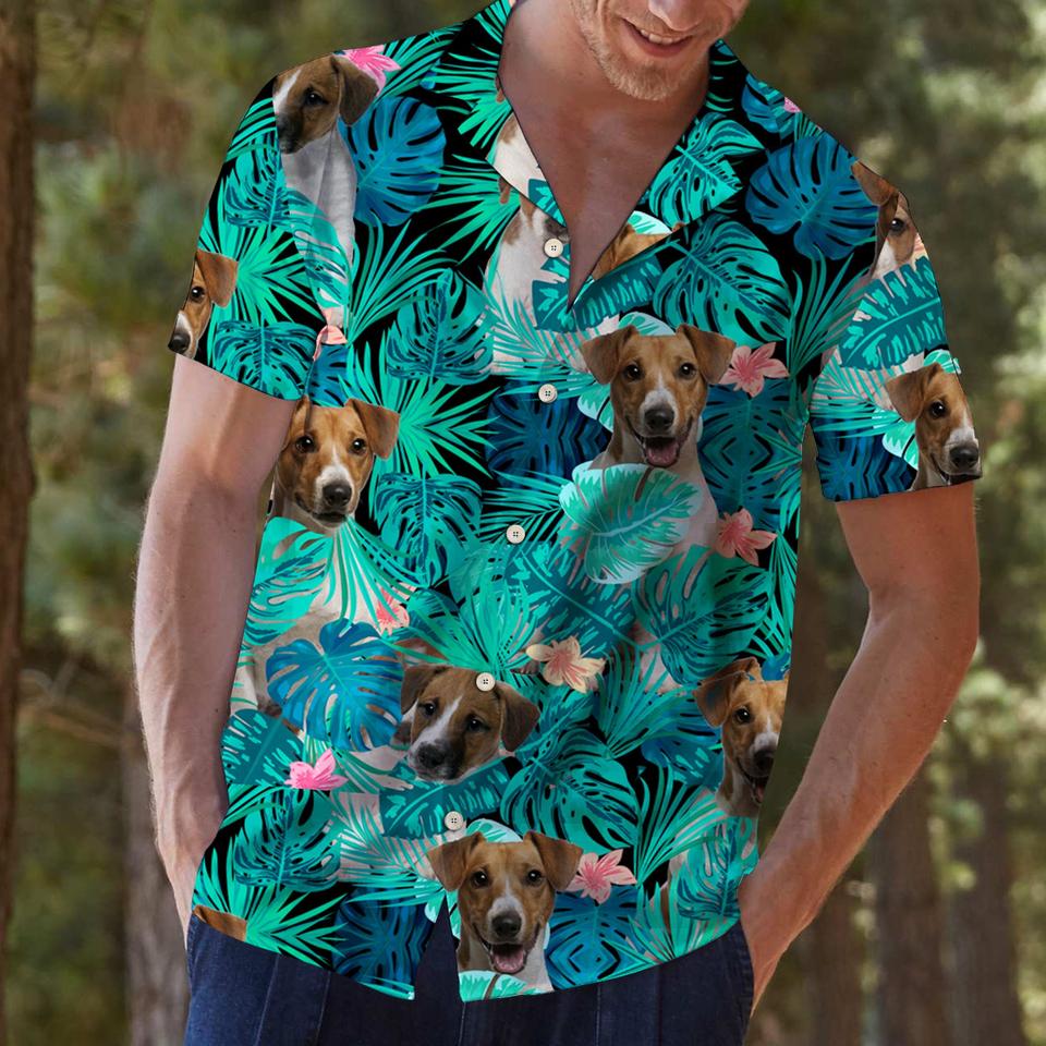 Jack Russell Terrier Tropical Bigfoot Hawaiian Shirt