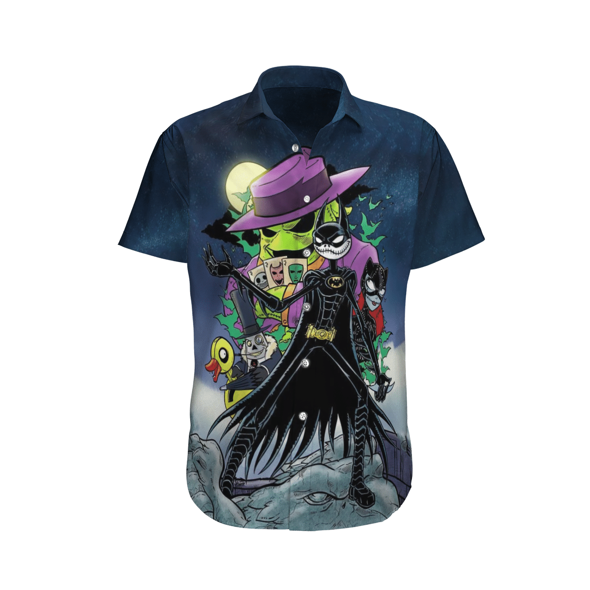 Jack Skellington Batman Hawaiian Shirt