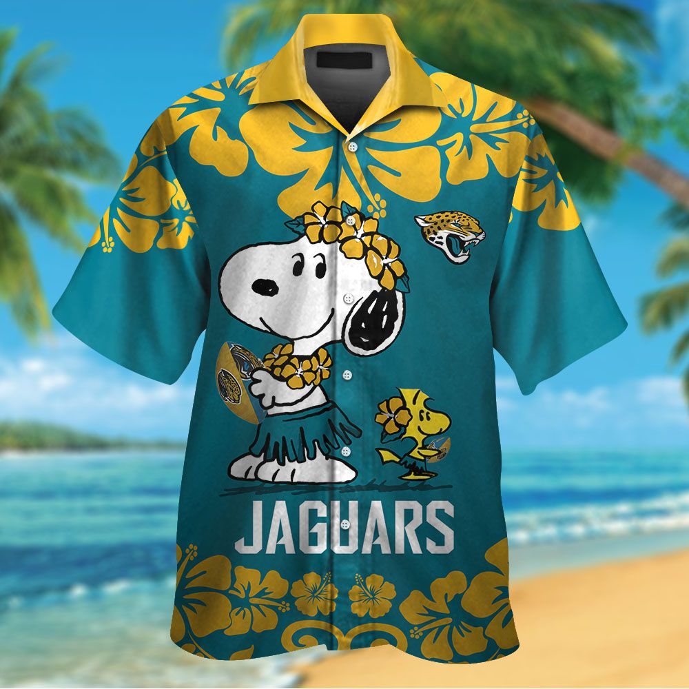 Jacksonville Jaguars & Snoopy Hawaiian Shirt Hot Trendy Summer 2024