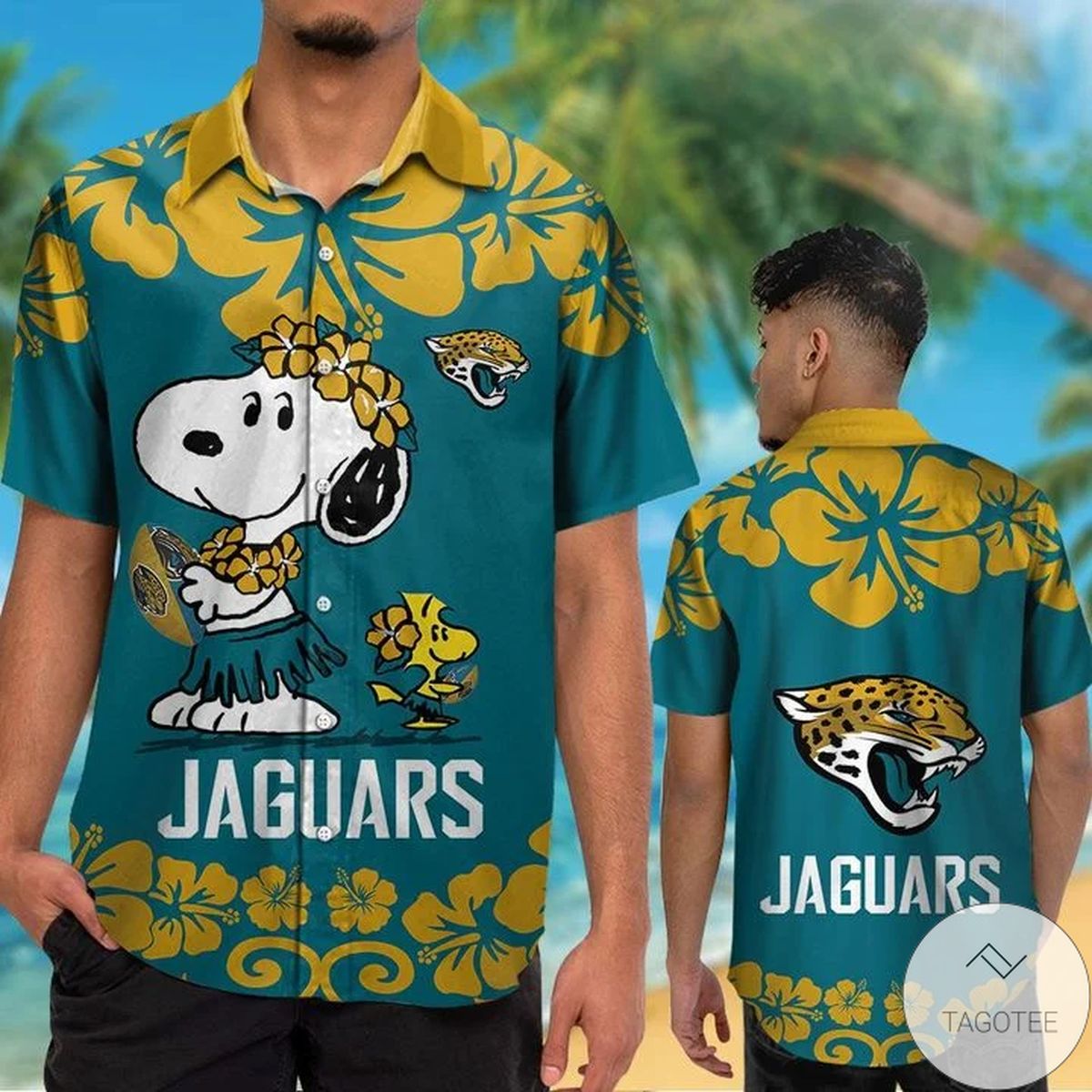 Jacksonville Jaguars & Snoopy Hawaiian Shirt