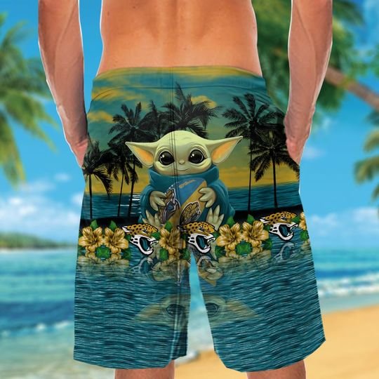 Jacksonville Jaguars And Baby Yoda Hawaiian Shirt Short