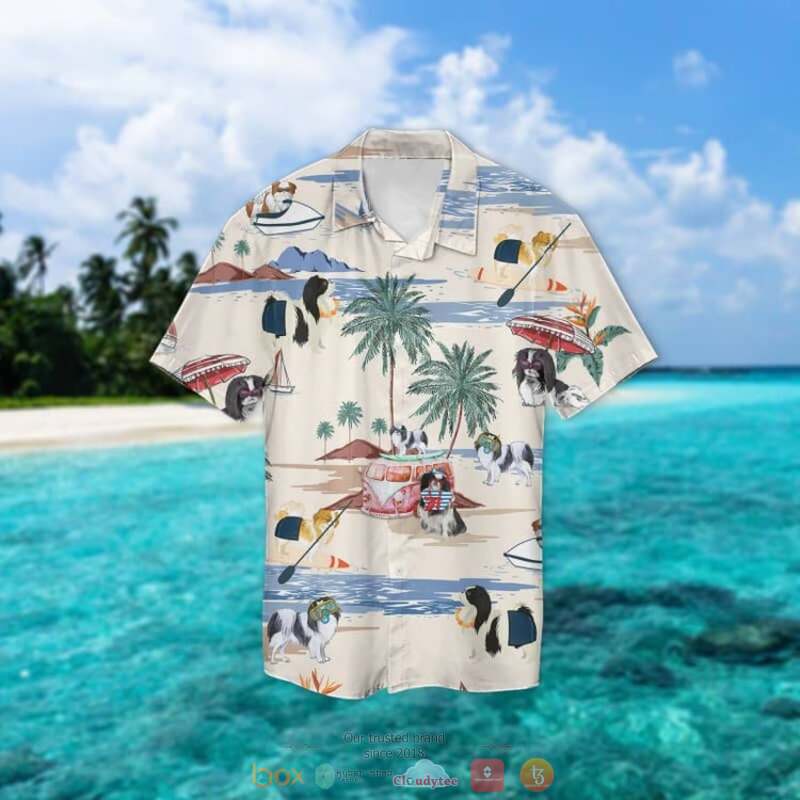 Japanese Chin Summer Beach Hawaiian Shirt