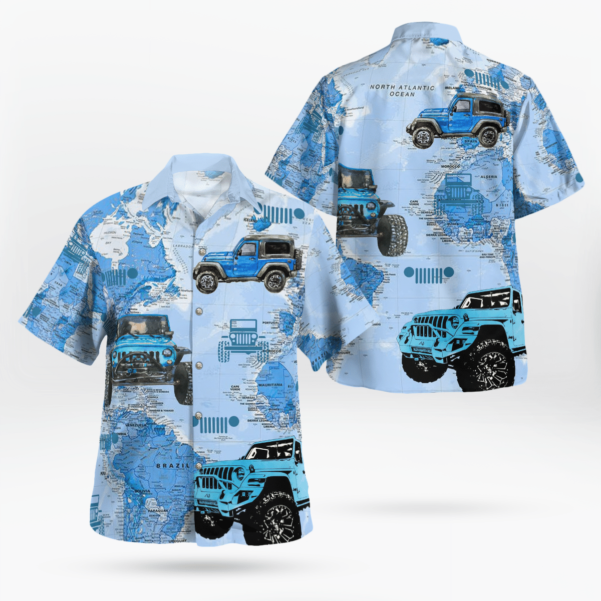 Jeep Atlantic Hawaiian Shirt- Limited Edition