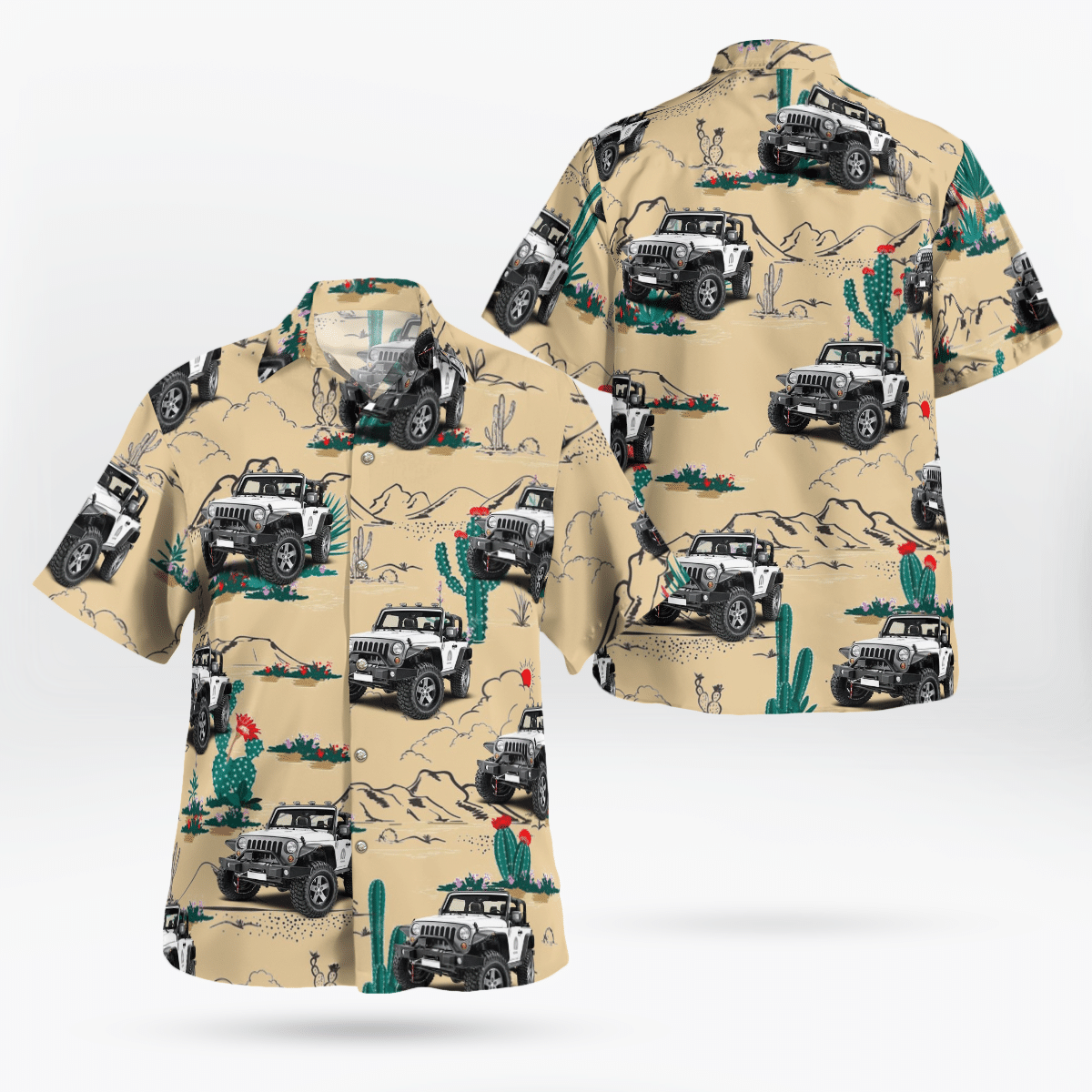 Jeep Desert Hawaiian Shirt