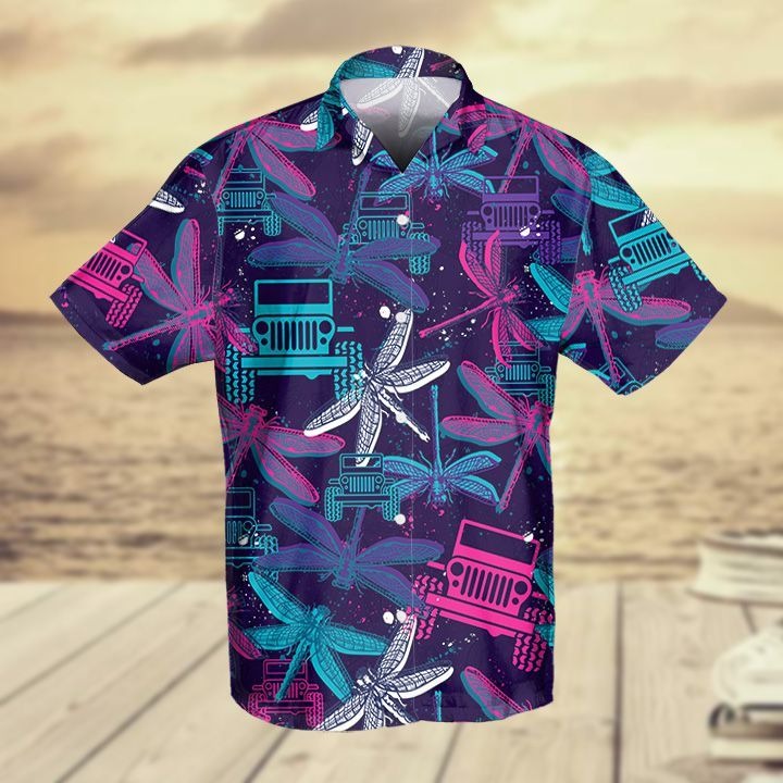 Jeep Dragonfly Hawaiian Shirt