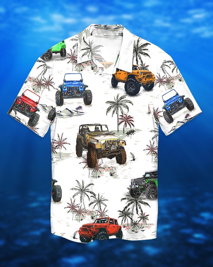 Jeep Ocean Hawaiian Shirt