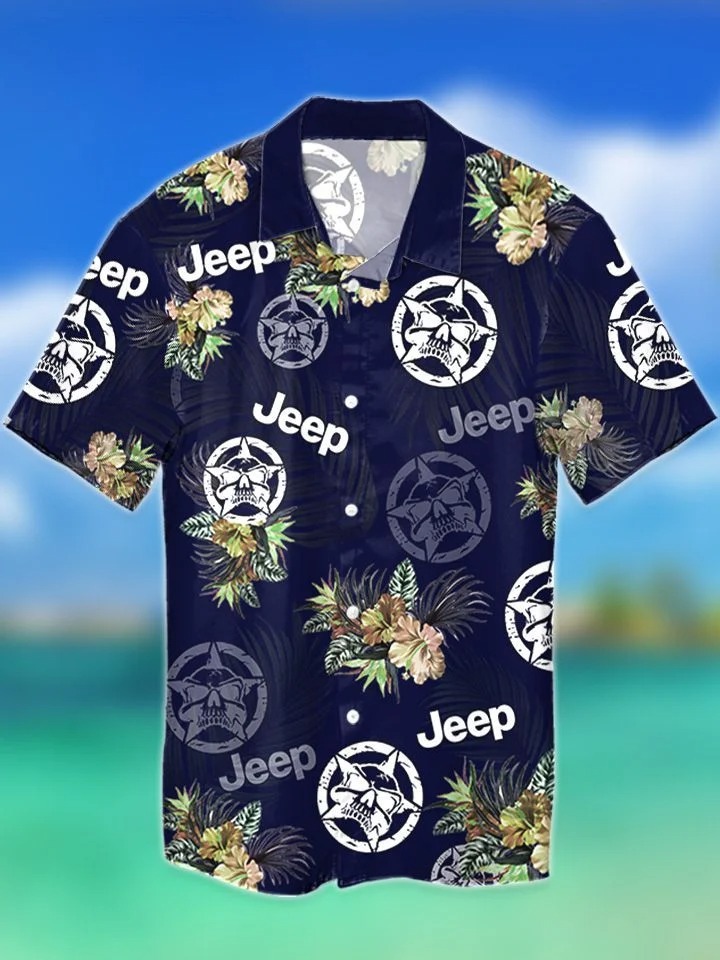 Jeep Star Tropical Hawaiian Shirt