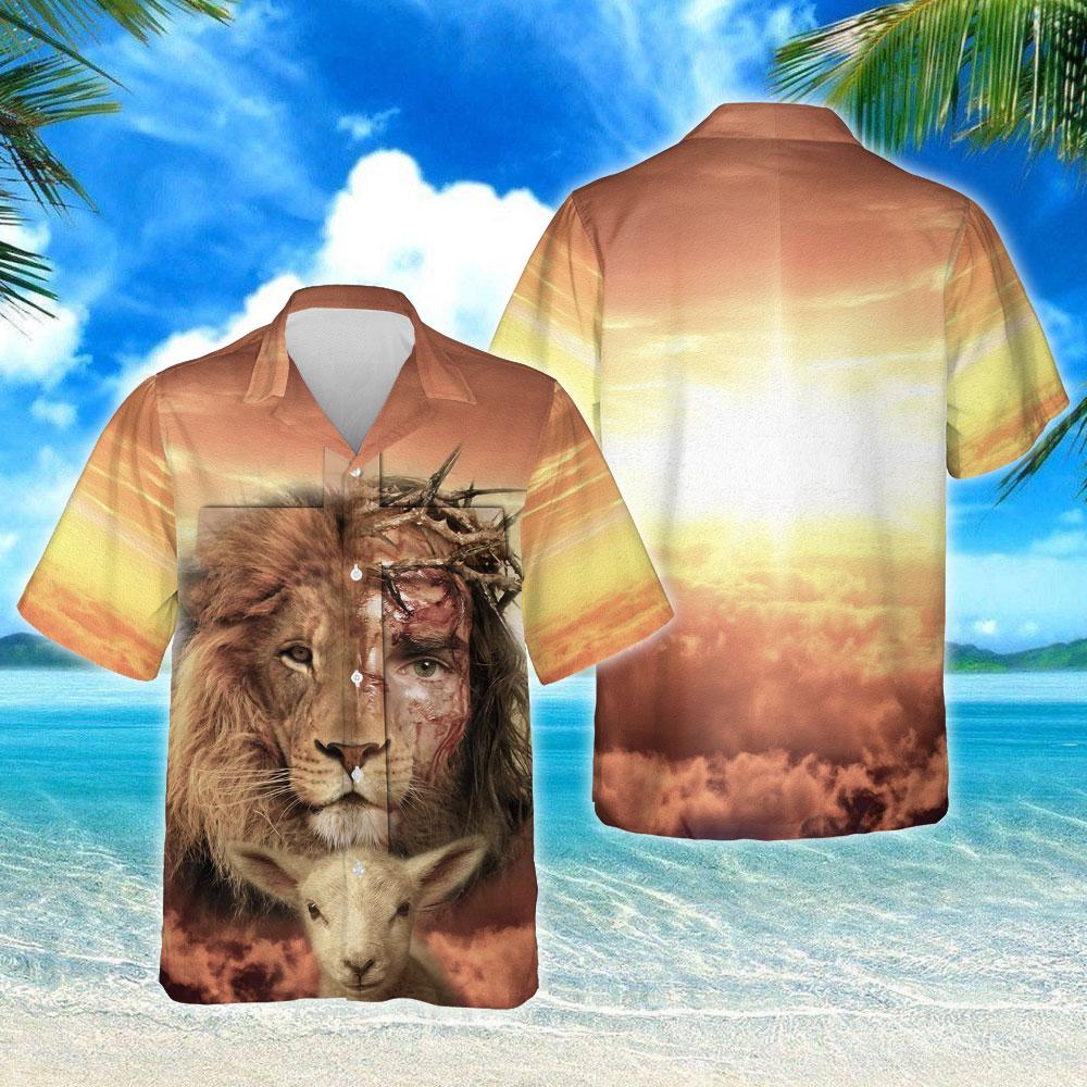 Jesus Is Risen Lion Hawaiian Shirt