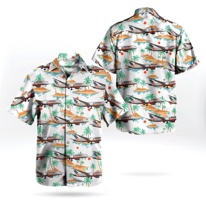 Jetstar Australia Boeing 787-8 Dreamliner Hawaiian Shirt