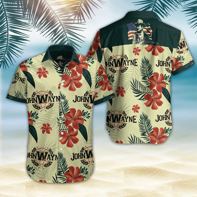 John Wayne Hawaiian Shirt Summer Button Up