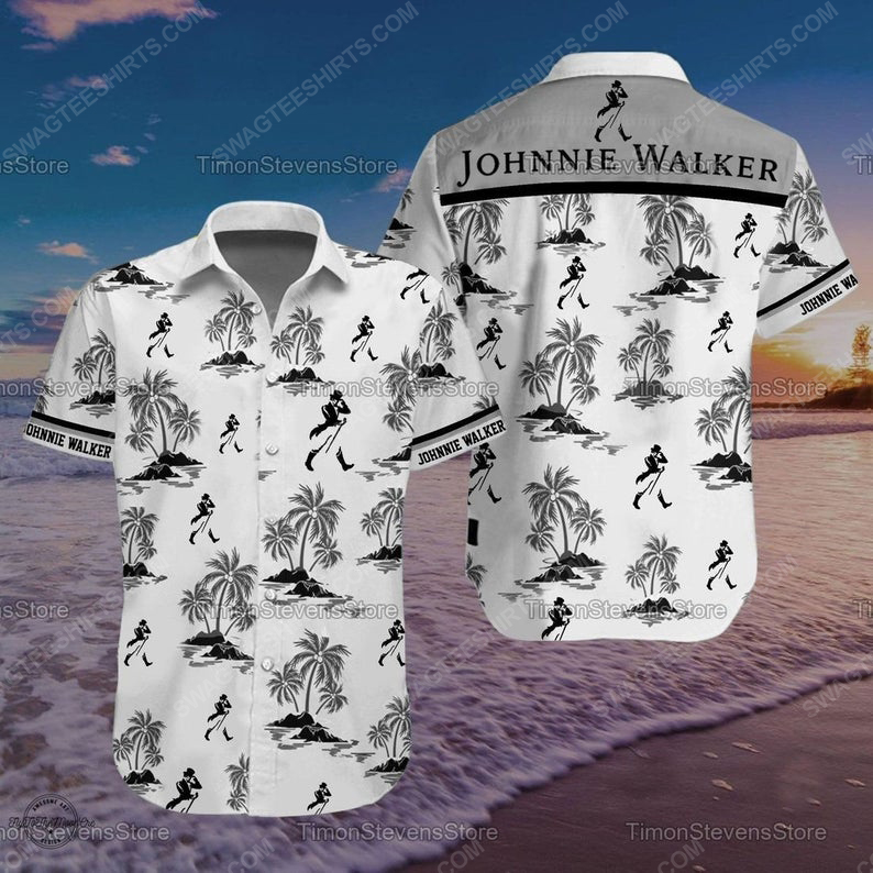 Johnnie Walker Whisky Summer Party Hawaiian Shirt