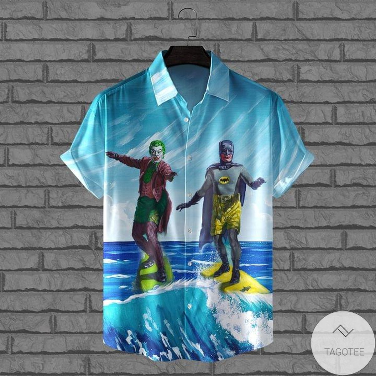 Joker And Batman Surfing Summer Hawaiian Shirt