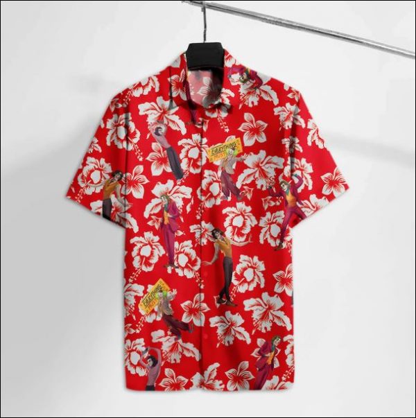 Joker Flower Hawaiian Shirt Summer Button Up