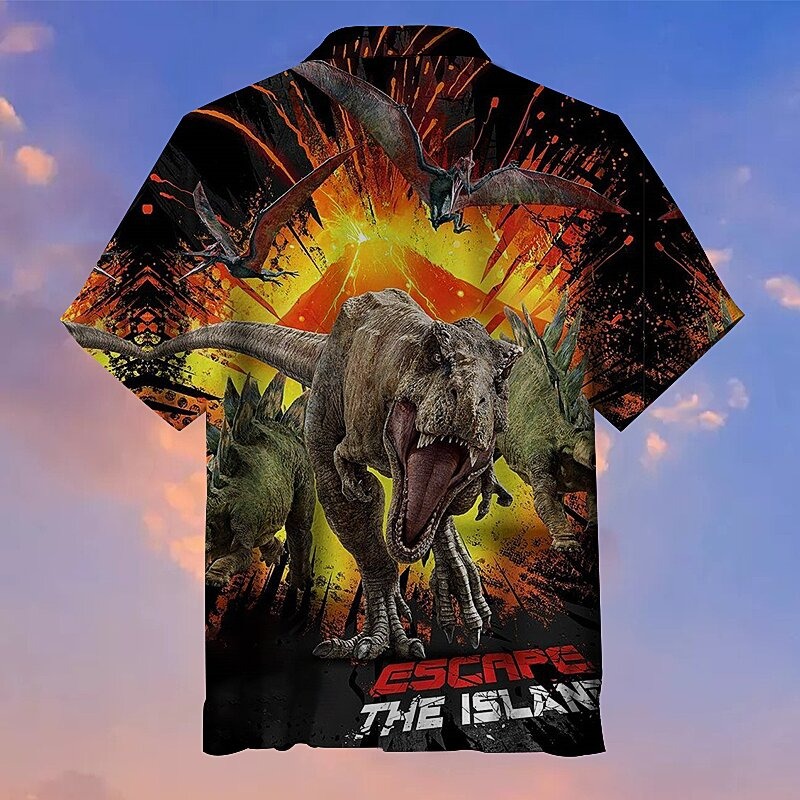 Jurassic World Escape The Island Hawaiian Shirt