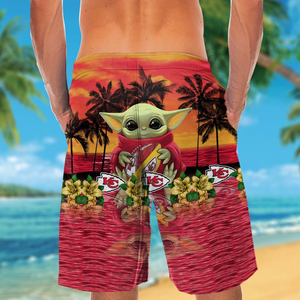 Kansas City Chiefs & Baby Yoda Hawaiian Shirt Hot Trendy Summer 2024