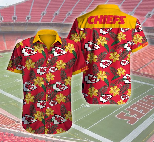 Kansas City Chiefs Football Hawaiian Shirt Summer Button Up