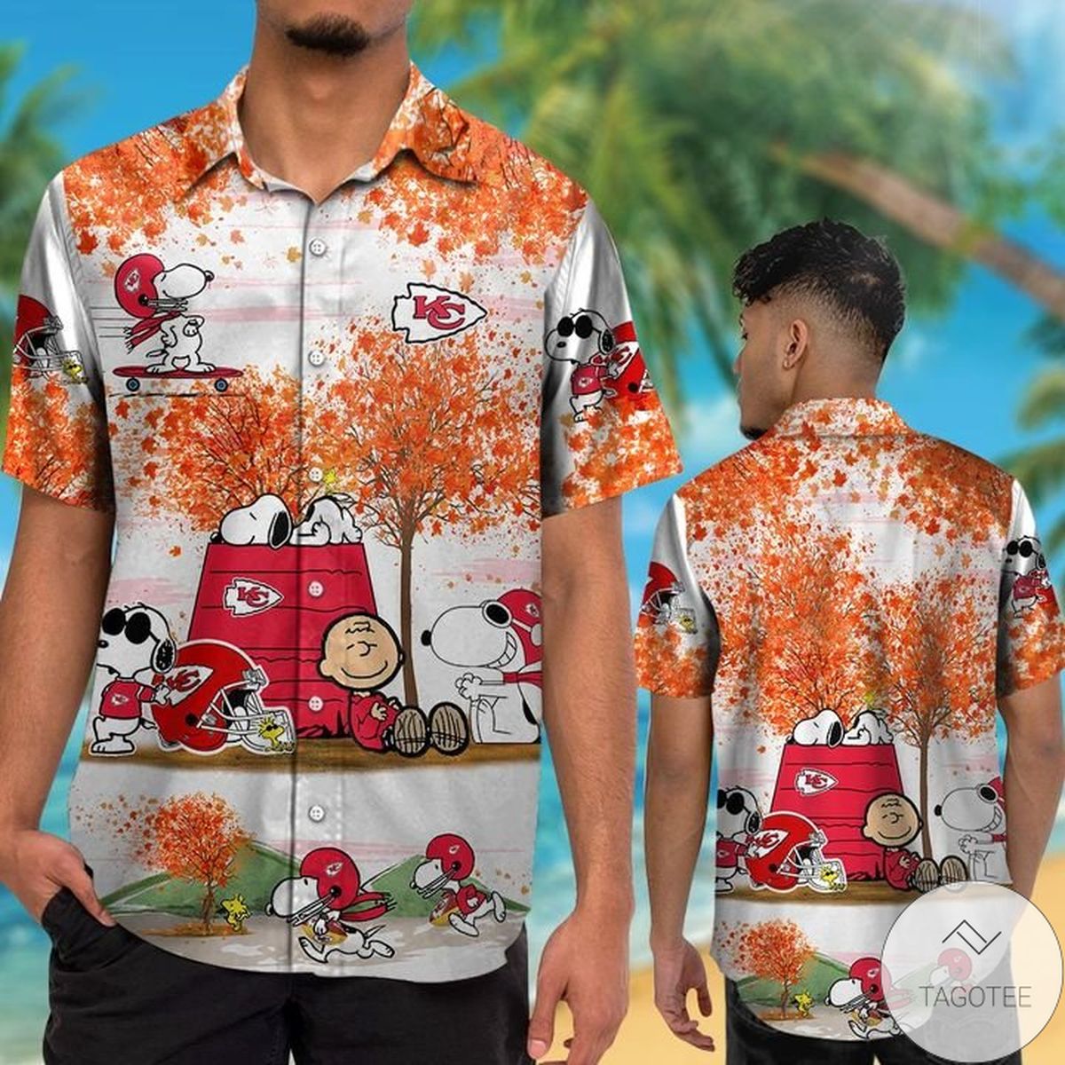 Kansas City Chiefs Snoopy Autumn Hawaiian Shirt