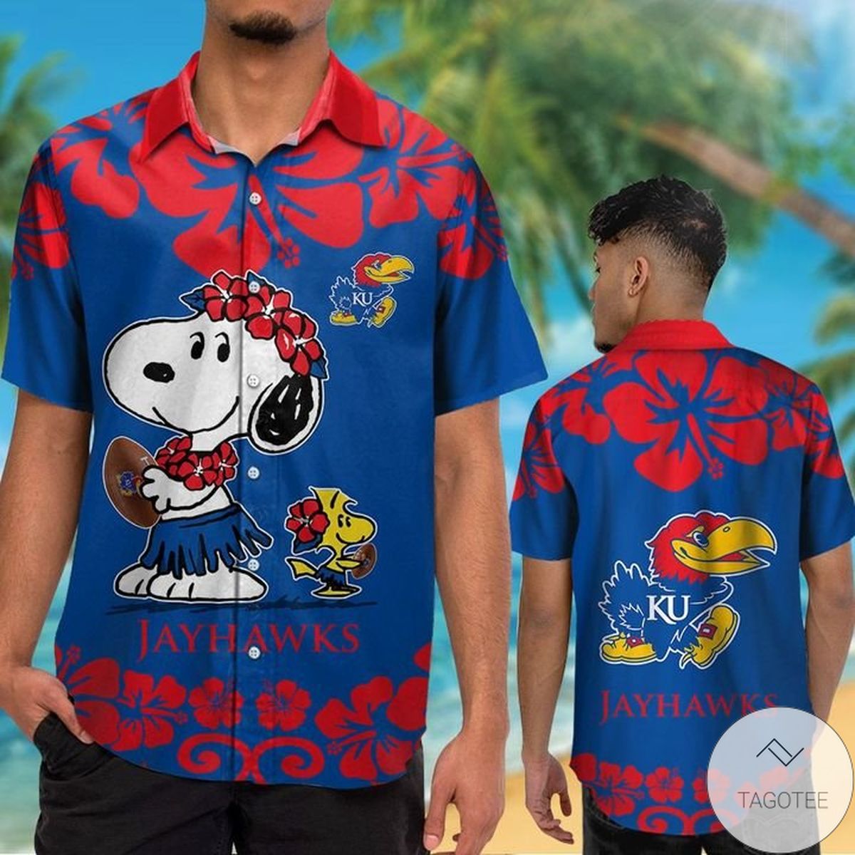 Kansas Jayhawks & Snoopy Hawaiian Shirt
