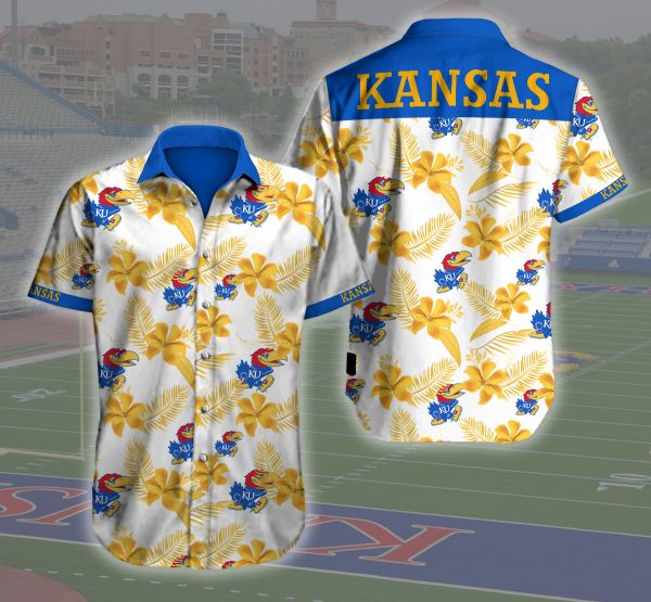 Kansas Jayhawks Basketball Hawaiian Shirt Summer Button Up