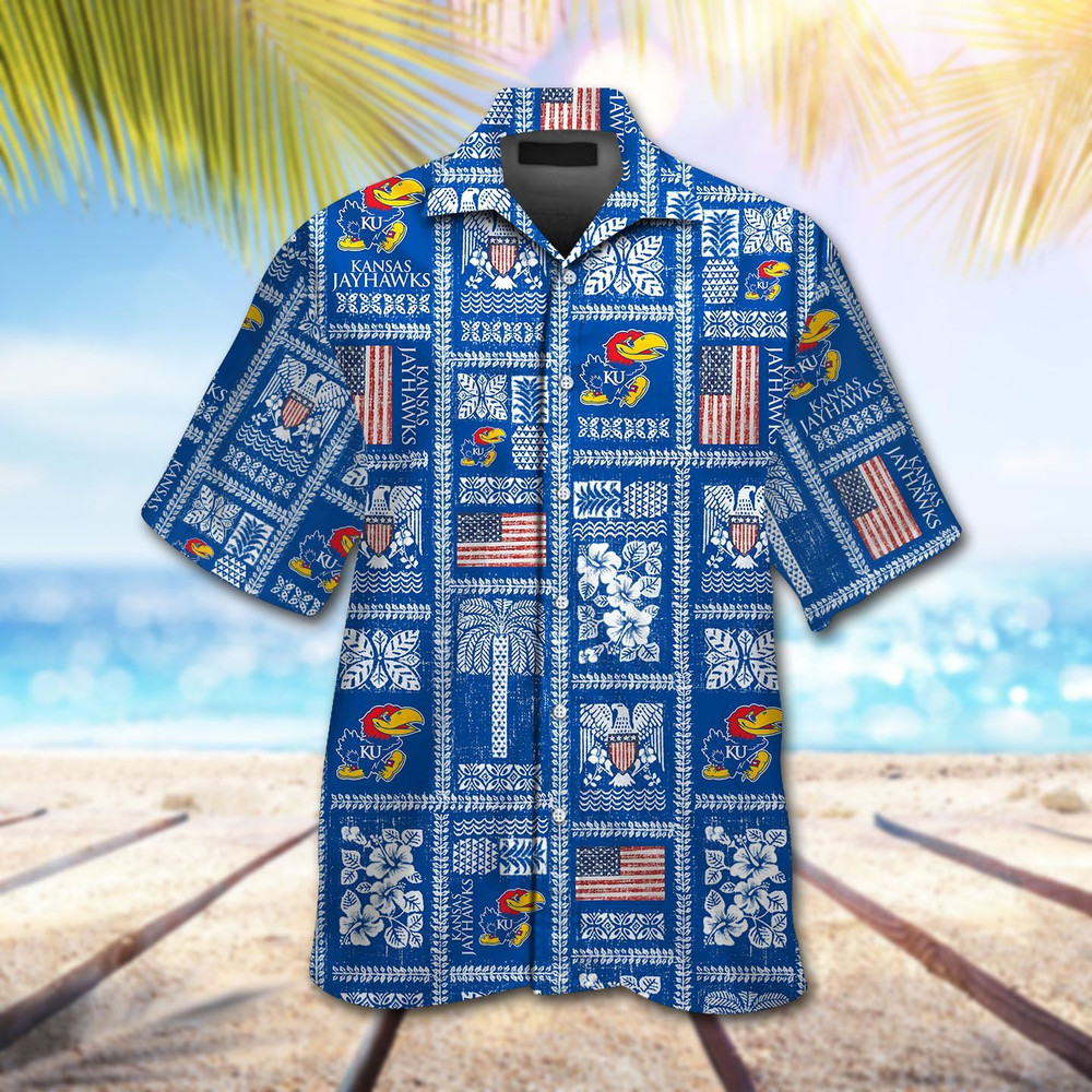 Kansas Jayhawks Hawaiian Shirt Hot Trendy Summer 2024