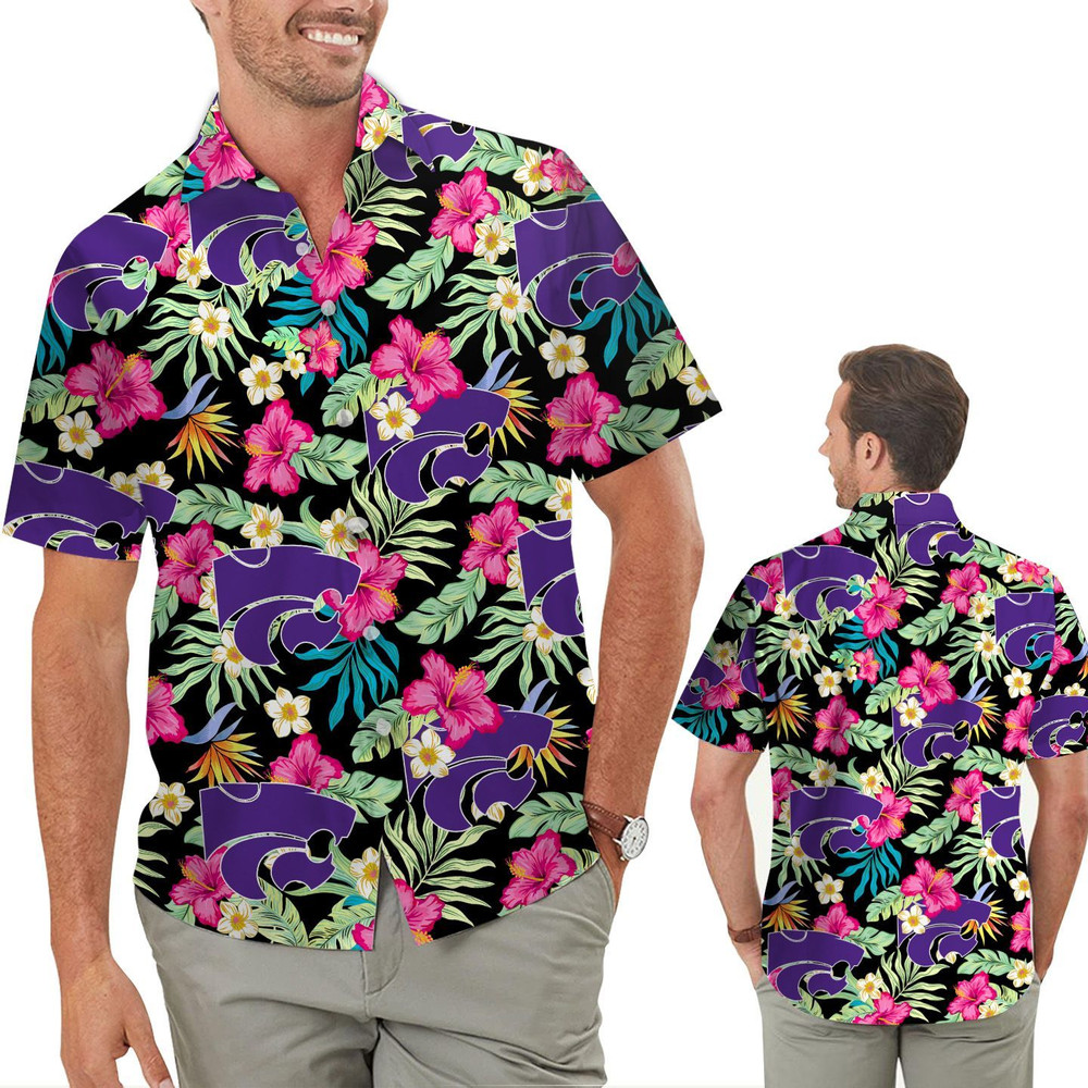 Kansas State Wildcats Hibiscus Hawaiian Shirt Hot Trendy Summer 2024