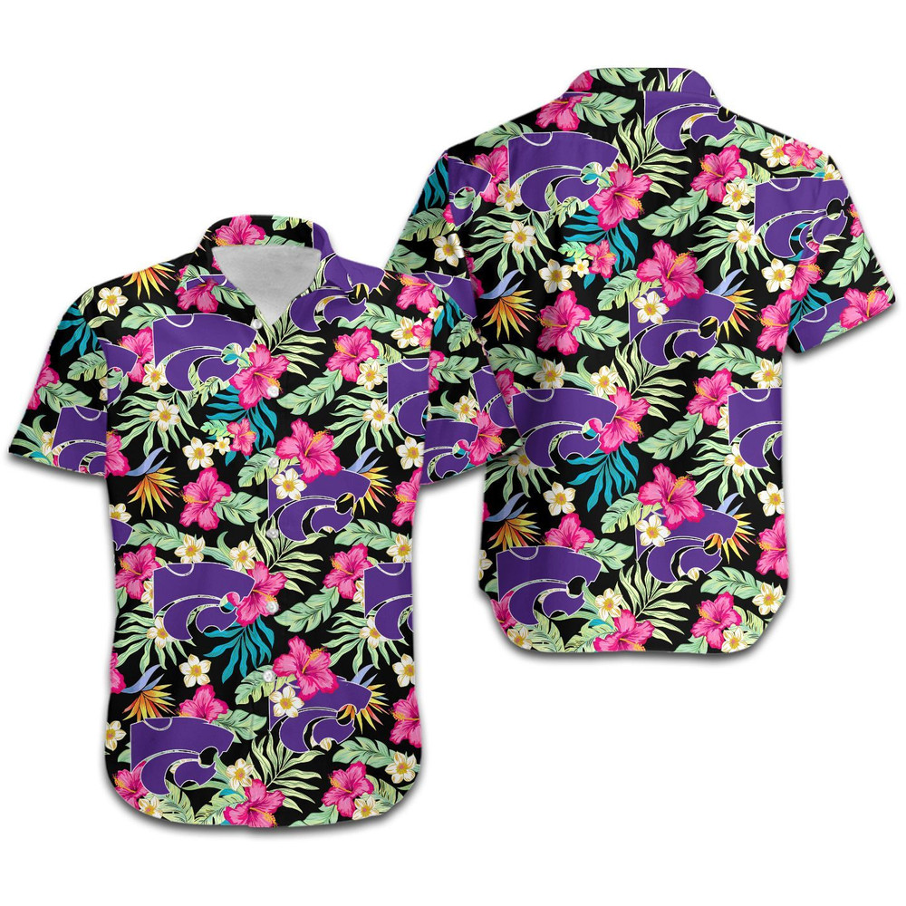 Kansas State Wildcats Hibiscus Hawaiian Shirt Hot Trendy Summer 2024