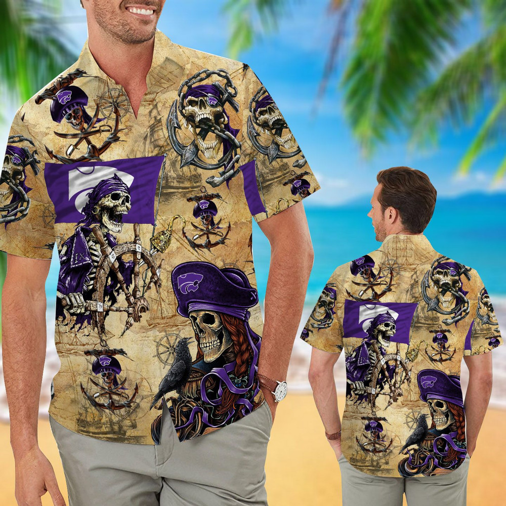 Kansas State Wildcats Pirates Retro Hawaiian Shirt Hot Trendy Summer 2024