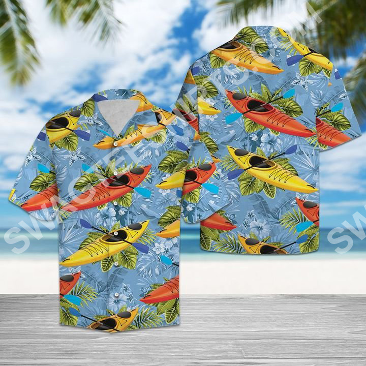 Kayak Tropical All Over Printed Hawaiian Shirt