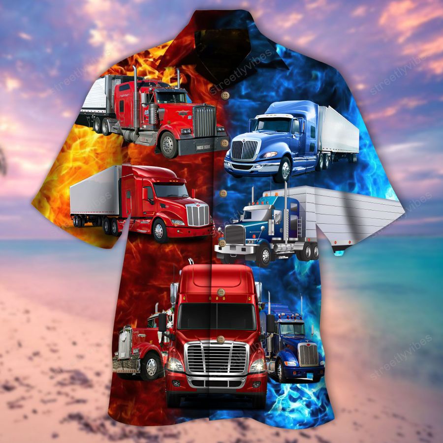 Keep On Trucking Truck Driver Hawaiian Shirt