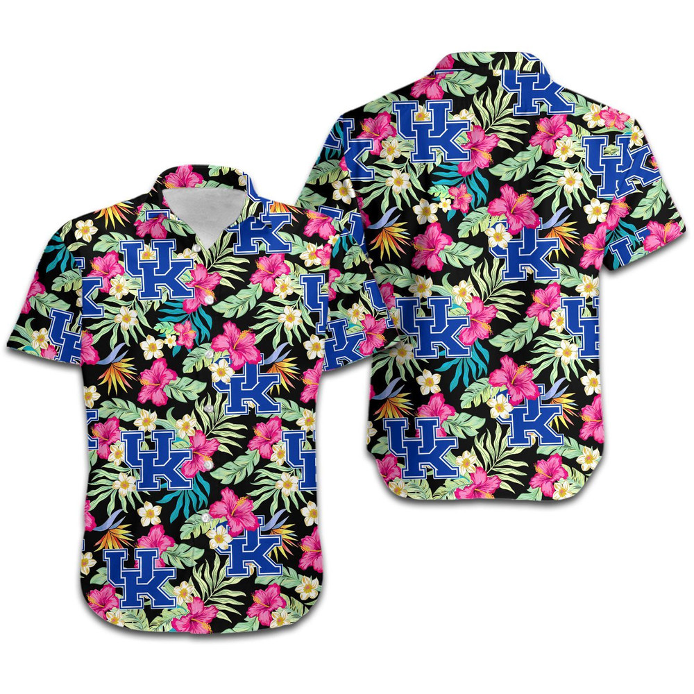 Kentucky Wildcats Hibiscus Hawaiian Shirt Hot Trendy Summer 2024