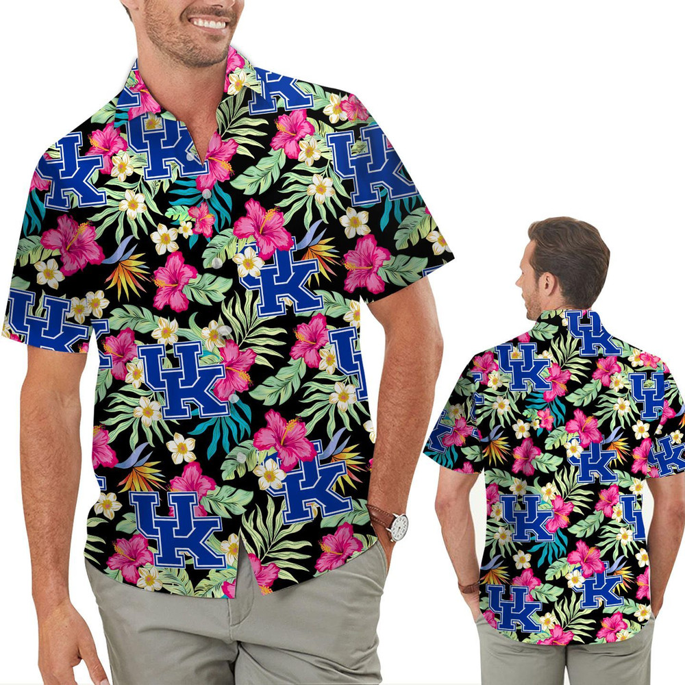 Kentucky Wildcats Hibiscus Hawaiian Shirt Hot Trendy Summer 2024