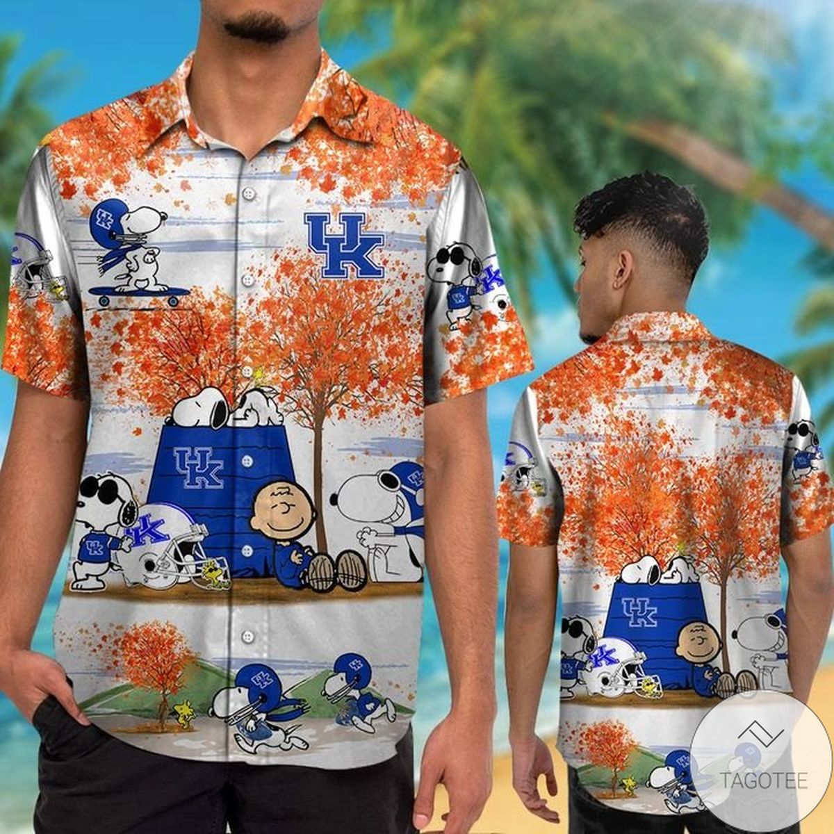 Kentucky Wildcats Snoopy Autumn Hawaiian Shirt