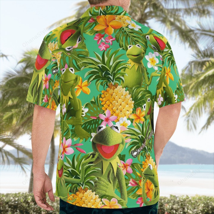 Kermit The Frog Muppets Tropical Hawaiian Shirt